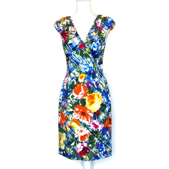 Oscar de la Renta Dresses & Skirts - New! OSCAR DE LA RENTA | Tartan Floral Dress